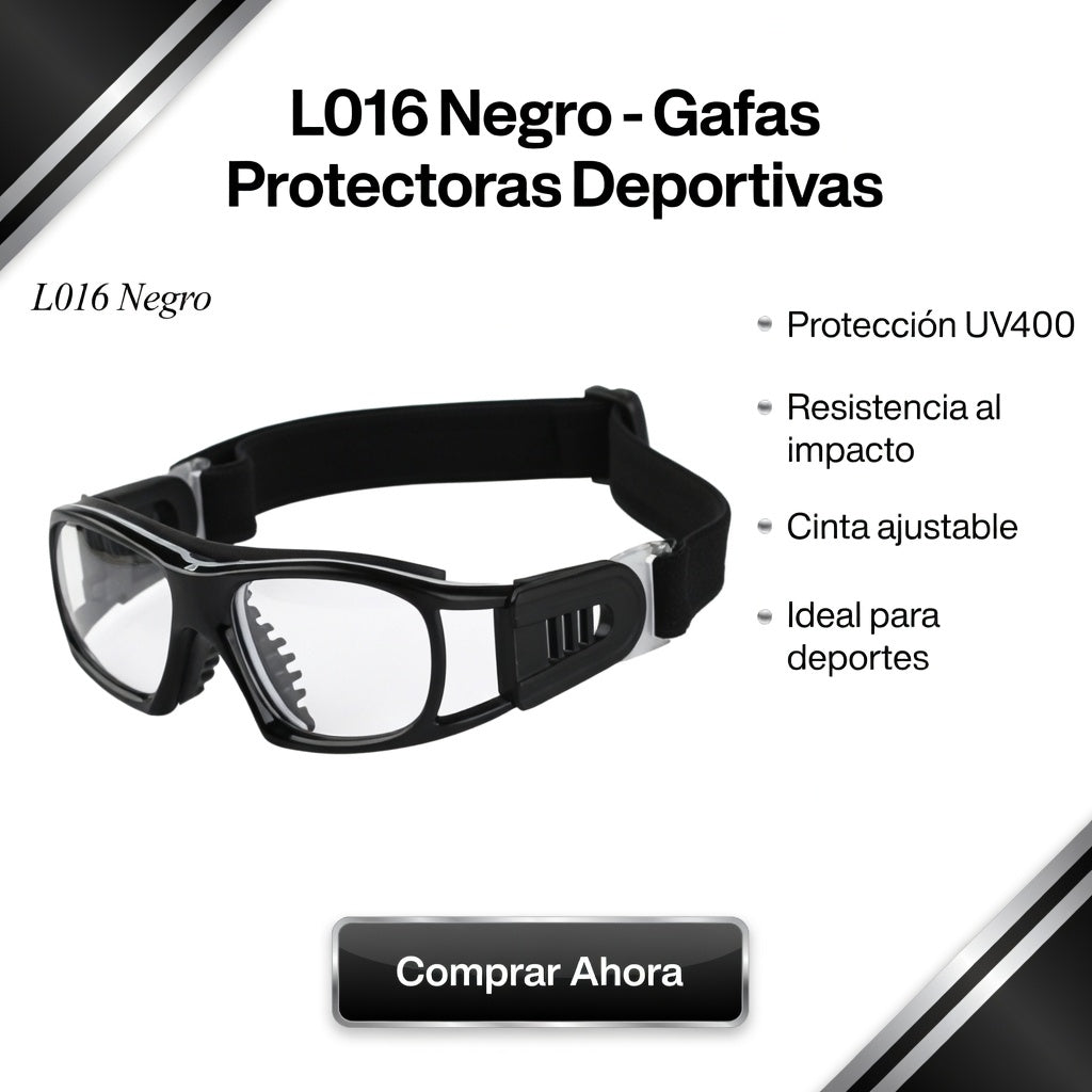 Gafa deportiva Modelo L016 Color negro